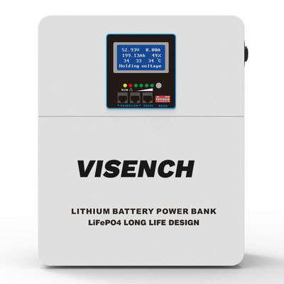壁掛け 24v 100ah 5kw 10kw 20kw Lifepo4 リチウムイオン エネルギー貯蔵 バッテリー リチャージ可能なパック