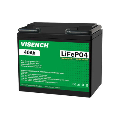 ビセンチプリズマティック 12V 12.8V 40Ah ディープサイクル 充電可能 太陽光貯蔵 システム リチウムイオン Lifepo4 バッテリーパック
