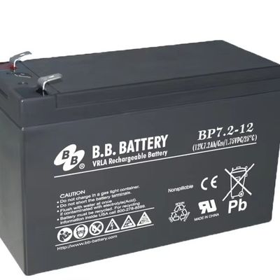 12V 7.2Ah バッテリー 密閉 鉛酸 バッテリー BB バッテリー BP7.2-12 VDC
