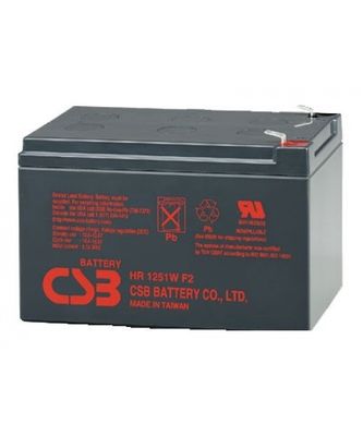 HR1251W 12V CSB バッテリー 51W 12V 12Ah 再充電可能 メンテナンスフリー 鉛酸 バッテリー
