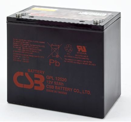 GPL12520 12V 52Ah CSB バッテリー 密封鉛酸バッテリー 長寿命 リチャージ可能なバッテリー UPS