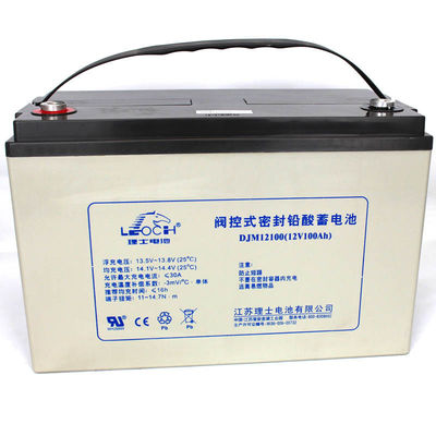 12V 100AH Leoch DJM12100 UPS用のメンテナンスフリー鉛酸電池
