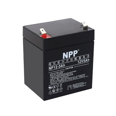 NPP NP12-5Ah 最良エネルギー貯蔵 メンテナンスの無料 再充電可能 密閉鉛酸 12V 5Ah バッテリー