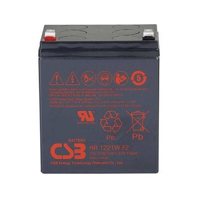 CSB バッテリー HR1221W 12V 21W 高性能 再充電可能鉛酸乾電池