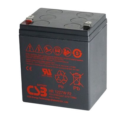 CSB バッテリー HR1227W 12V 27W 再充電可能 メンテナンスフリー 鉛酸 AGM バッテリー