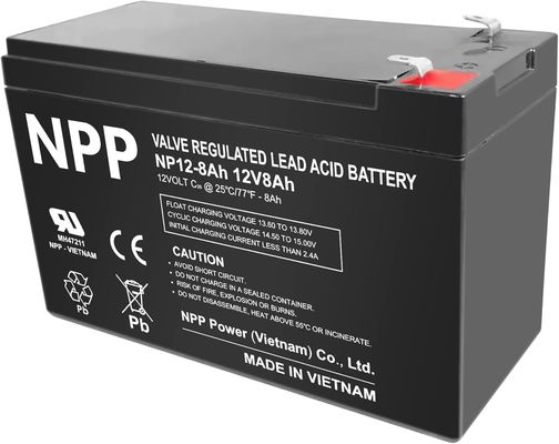NPP NP12-8Ah 最良エネルギー貯蔵 メンテナンスの無料 充電可能 密封鉛酸 12V 8Ah ジェル電池