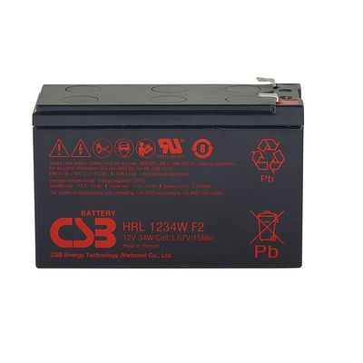 CSB HRL1234W バッテリー 12V 34W 密閉鉛酸電池 高速長寿命ジェル電池