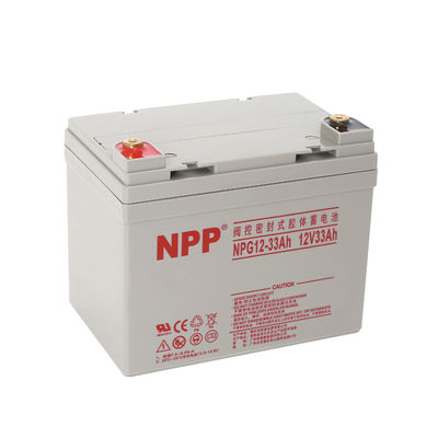 NPP NPG12-33 ディープサイクル エネルギー貯蔵 メンテナンスの無料 再充電可能 密閉鉛酸ジェル バッテリー 12V 55Ah