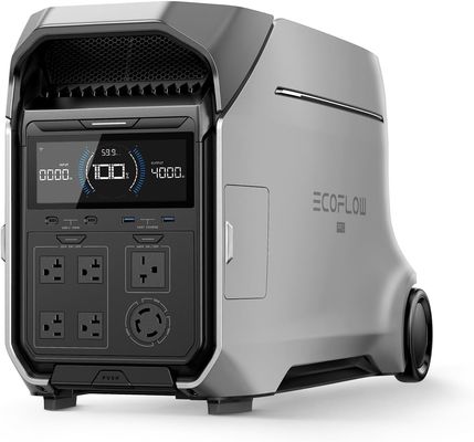 太陽光発電機 4000wh エコフロー デルタ PRO 3 120/240V 4000W AC出力,家庭用携帯発電所