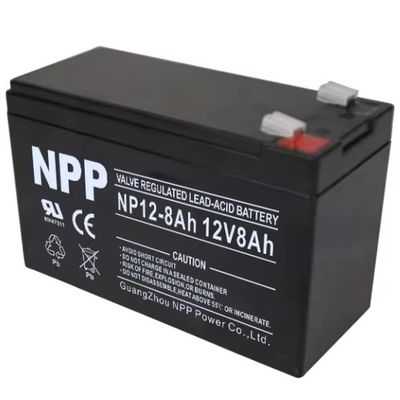 12V8AH メンテナンスのない鉛酸電池 屋外・農業用機器用耐天候設計