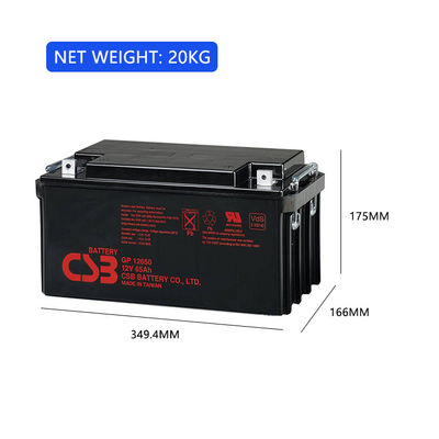CSB GP12650 12V 65Ah Energy Storage Rechargeable VRLA 12V 65Ah CSB Battery